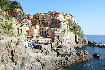 Image showing Italy. Cinque Terre region. Colorful Manarola 