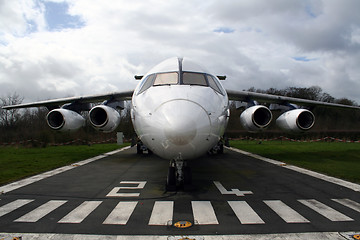 Image showing Aircraft on runway
