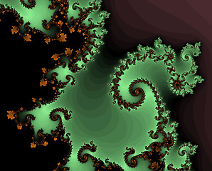 Image showing Mandelbrot spirals