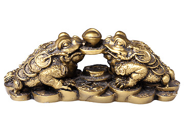 Image showing Chinese feng shui frogs 