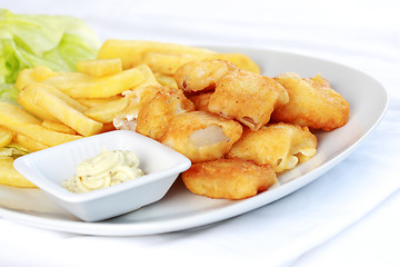 Image showing Fish and chips