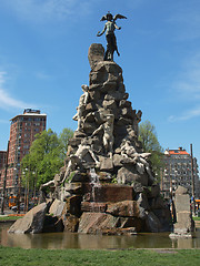 Image showing Traforo del Frejus statue, Turin