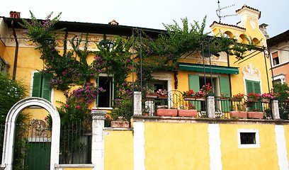 Image showing Italy. Lake Garda. Gargnano town. Villa