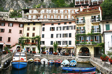 Image showing Italy. Lake Garda. Limone sul Garda town