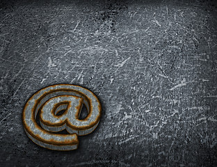 Image showing rusty email