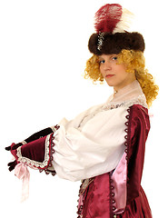 Image showing Woman in Polish clothes of 17 century