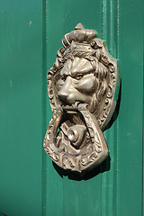 Image showing Lion door knocker