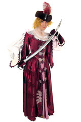 Image showing Woman with sword