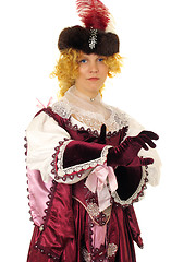 Image showing Woman in Polish clothes of 17 century