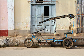 Image showing Cuba bike taxi