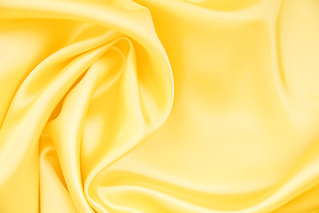 Image showing Smooth elegant golden silk 