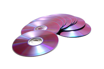 Image showing pink disks
