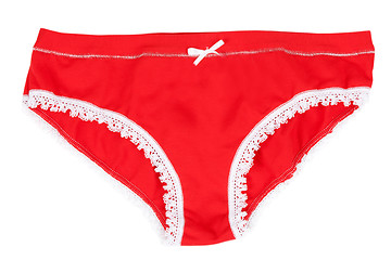 Image showing Female red panties