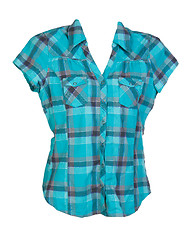 Image showing blue checkered shirt