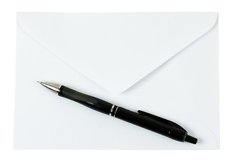 Image showing pencil on a blank envelope