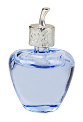 Image showing blue perfume bottle