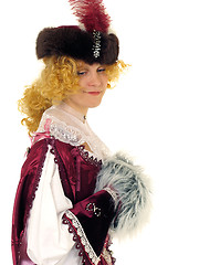 Image showing Woman in Polish clothes of 17 century