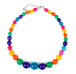 Image showing colored plastic beads