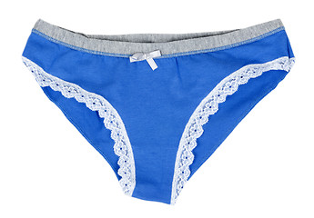 Image showing Female blue panties