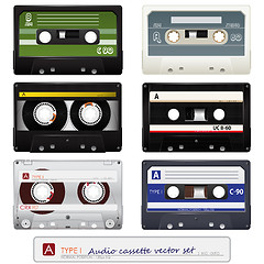 Image showing Vector audio cassettes 