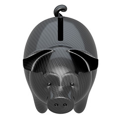 Image showing Carbon fiber piggy bank: stability and confidence