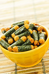 Image showing Rice and seaweed crackers Nori Maki