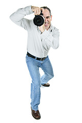 Image showing Photographer with camera