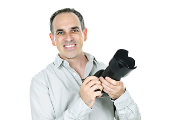 Image showing Photographer with camera