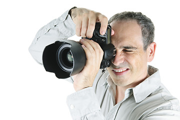 Image showing Photographer with camera