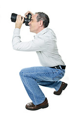 Image showing Photographer with camera