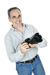 Image showing Photographer with camera