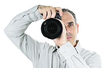 Image showing Photographer with camera