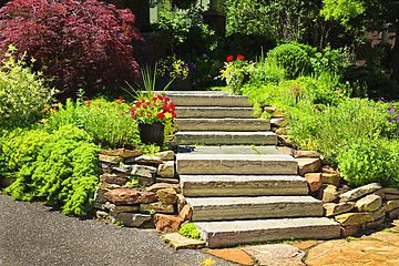 Image showing Natural stone landscaping