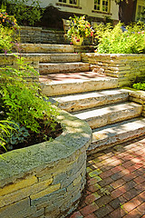 Image showing Natural stone landscaping