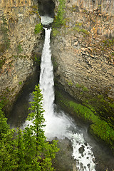 Image showing Spahats Falls waterfall in Wells Gray Provincial Park, Canada