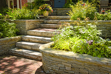 Image showing Natural stone landscaping