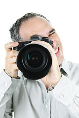 Image showing Photographer with camera