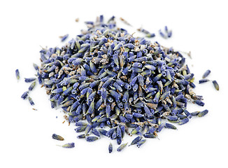 Image showing Dried lavender herb flowers