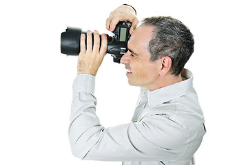 Image showing Photographer with camera