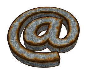 Image showing rusty email