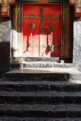 Image showing Tibetan door