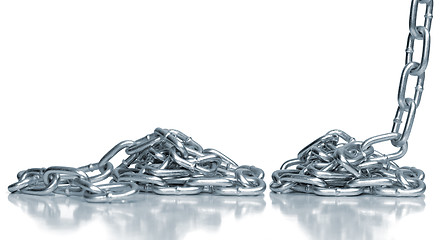 Image showing Steel chains