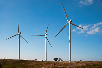 Image showing Wind turbines