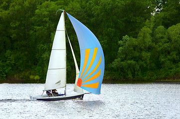 Image showing Small yacht