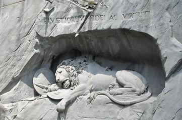 Image showing Lion Monument in Lucerne