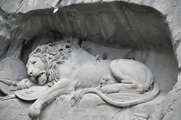 Image showing Lion Monument in Lucerne