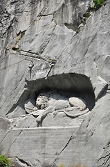 Image showing Lion Monument in Lucerne