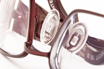 Image showing A  pair of  folded eye glasses