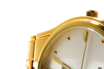 Image showing Golden wrist watch