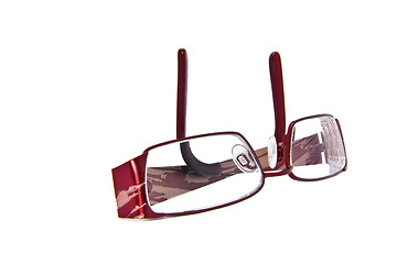 Image showing A  pair of  folded eye glasses